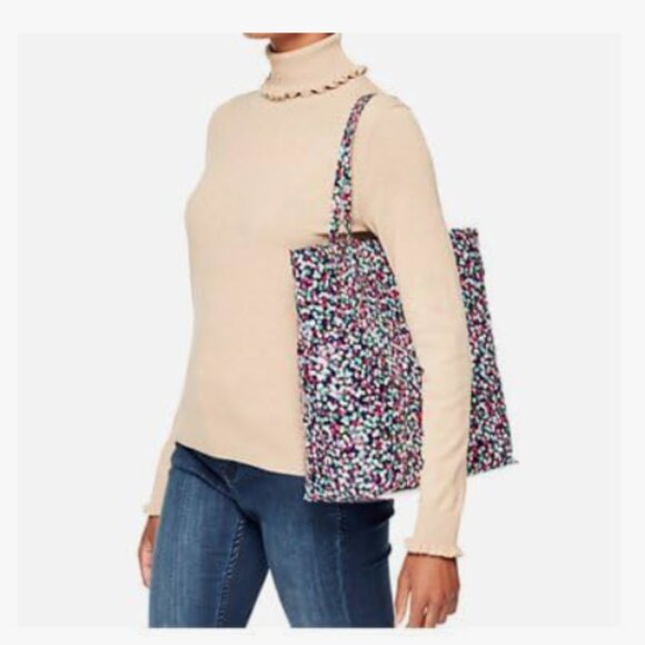 NEW Kate Spade Daycation Bon Shopper Canvas Tote Confetti Dot Print NWOT - Picture 1 of 9